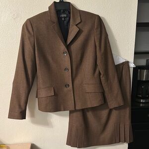 Kasper Houndstooth Skirt Suit